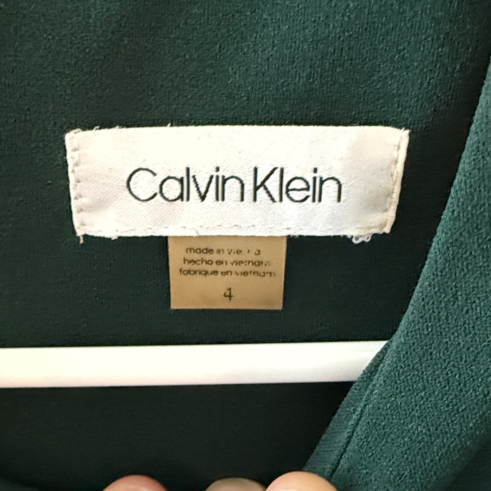 Calvin Klein Dark Green Midi Dress - Picture 2 of 3